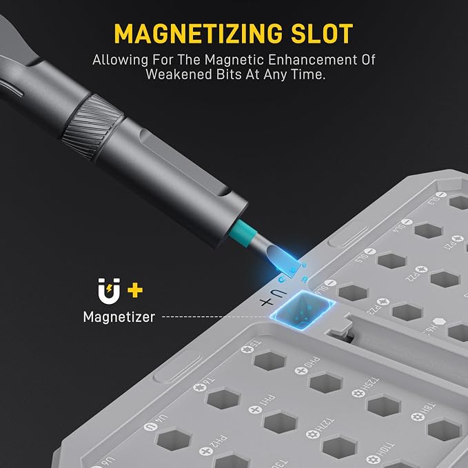 42 in1 Magnetic Screwdriver Set Precision Multi Bit Ratchet T Handle Repair Kit for Electronics, Phone, Laptop, Watch, Eyeglasses – Portable Tool Set for Home & DIY