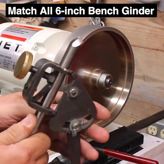 CBN Grinding Wheel with 6 inch 80 Grit,1/2'' Bore,1'' Wide, Suitable for high-Speed Steel,for All Kinds of 6 inch Bench Grinders 80 Grit