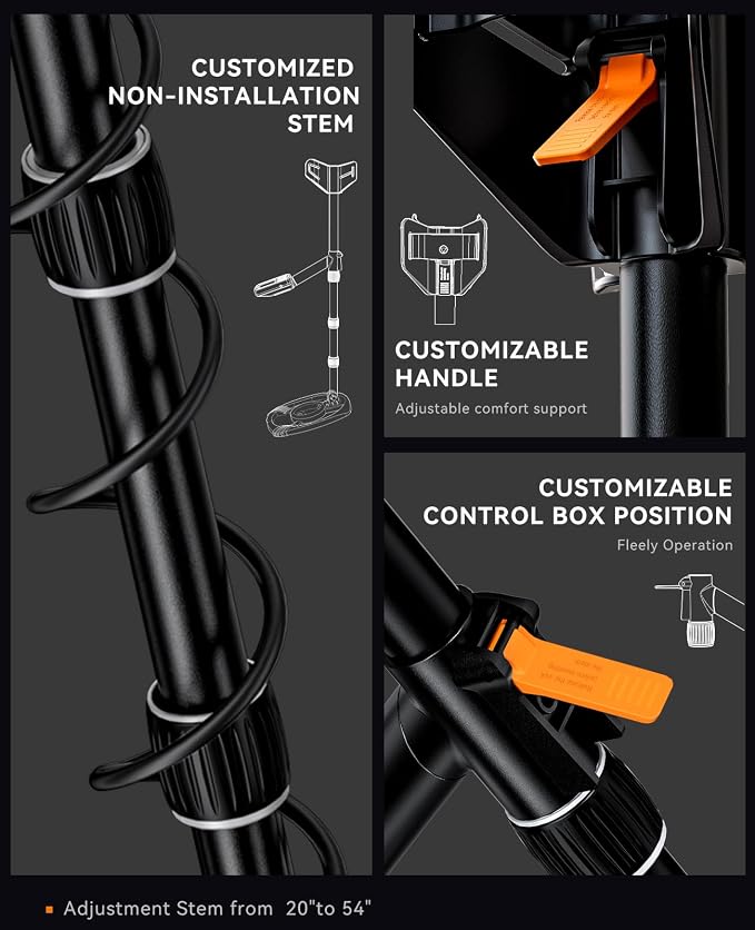 SUNPOW Professional Metal Detector for Adults - Pinpoint Accurate & Easy to Use - 12" Waterproof Coil, 2X Backlit LCDs, DSP Chip, 5 Modes - Adjustable (19"-59") for Beach, Field, Garden