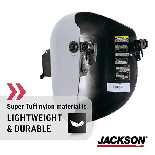 Jackson Safety PL280 Pipeline Welding Helmet - Shade 10 Flip Front Welding Hood - ANSI Z87.1 - Made in USA (Multiple Headgear Styles and Colors)