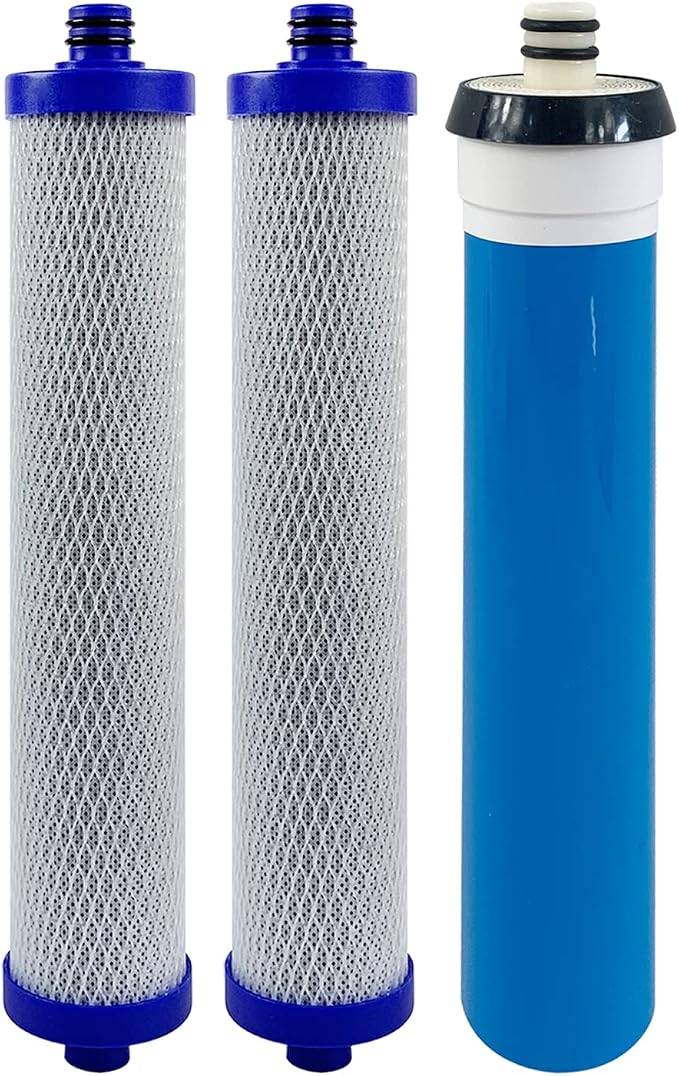 Replacement Filter Set With Membrane compatible for WHER12 and WHER18 Reverse Osmosis System