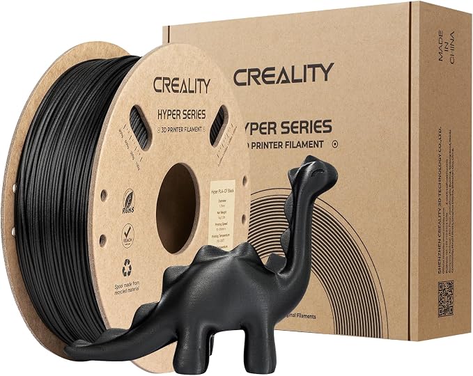 Creality PLA Carbon Fiber Filament 1.75mm-Halloween Gifts, Hyper PLA-CF 3D Printer Filament with Matte Finish for 50-300mm/s High-Speed Printing, Dimensional Accuracy +/-0.03mm