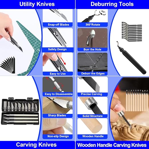 3D Printer Tool Kit, 202 Pcs 3D Printer Accessories Includes Deburring Tool, Removal Tools, Digital Caliper, Cutting Mat, Carrying Case, 3D Printing Tool Kit for Finishing, 3D Print Removing, Cleaning