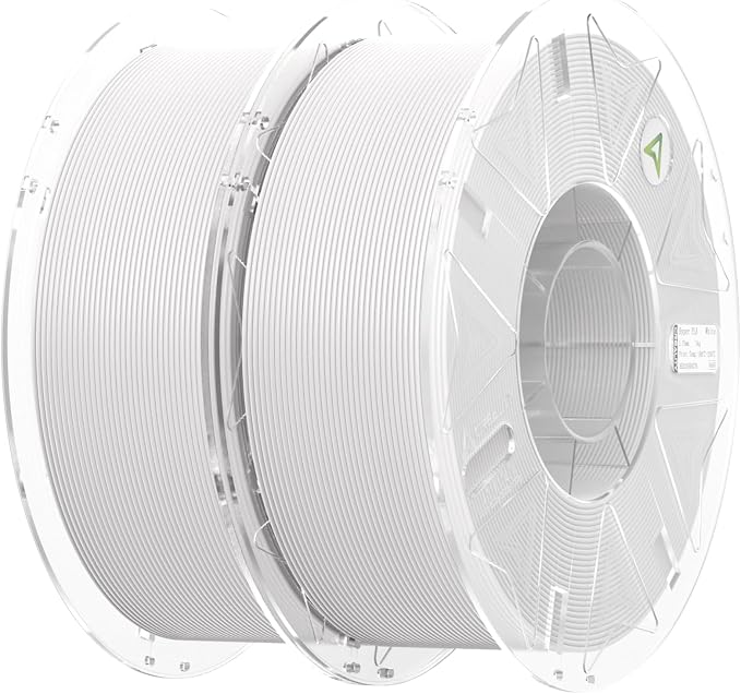 Creality Hyper PLA Filament 1.75mm White 2KG, RFID 3D Printer Filament for High Speed 30-600mm/s, PLA Filament Support CFS, Fits for K2 Plus and Most 3D Printers 1kg(2.2lbs)/Spool
