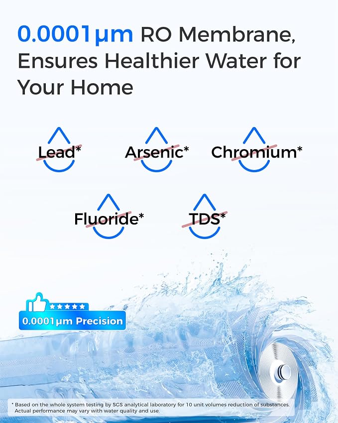 Waterdrop G3-N2RO Filter, Replacement for Waterdrop G3-W 400 GPD Reverse Osmosis System, Reduce PFAS, 2-year Lifetime
