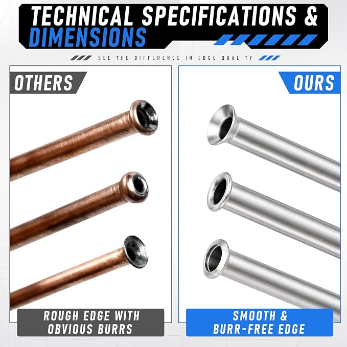 Brake Line Flaring Tool Kit, 45° SAE Single/Double & Bubble Flare Tool | Removable Handle, for 3/16", 1/4" Copper & Aluminum Tubing, for Vehicle Brake and Hydraulic Line Repair