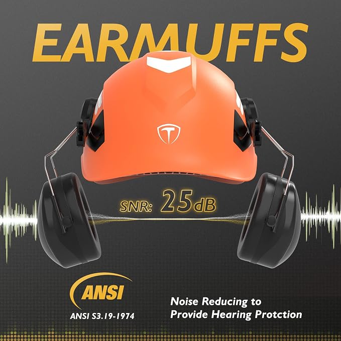 TOOLIOM Chainsaw Helmet with Face Shield and Ear Muffs, Forestry Safety Helmet, ANSI Z89.1 Certified Arborist Helmet, Chainsaw Safety Equipment (with Anti-Fog Goggles)