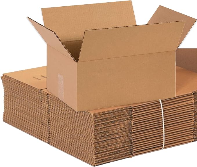 BOX USA Shipping Boxes Medium 14"L x 9"W x 6"H, 25-Pack | Corrugated Cardboard Box for Packing, Moving and Storage 14x9x6
