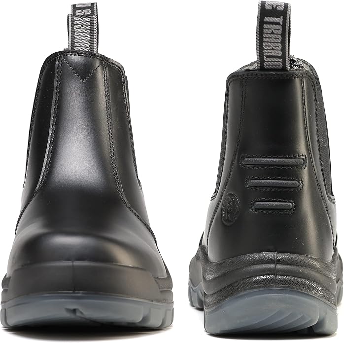 Work Boots for Men, Composite/Soft Toe Waterproof Working Boots, Slip Resistant Anti-Static Slip-on Safety Working Shoes 8 9 10 11 12 13
