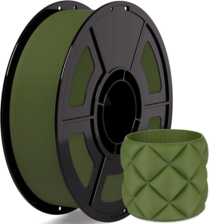 iSANMATE Matte PLA Filament 1.75mm Army Green PLA 30-300mm/s 3D Printer Filament 1kg (2.2lbs) for Bambu Lab 3D Printers,AMS,AMSLite