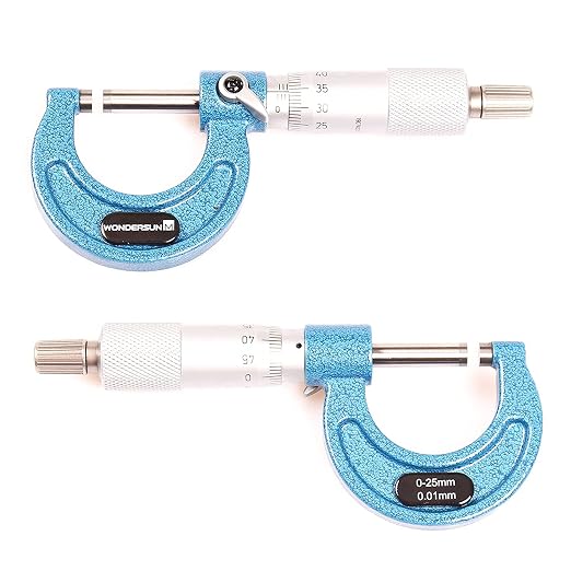 Outside Micrometer 0-1" Measuring Range,0.0001" Graduation for Machinists,Professional Precision Tool for Accurate Measurements