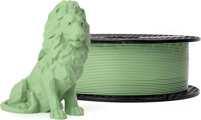 Prusament Premium PLA Pistachio Green 1.75mm 1kg Filament | PLA filament with ±0.02 mm precision, low warping, and reliable, tangle-free printing for beginners and professionals.
