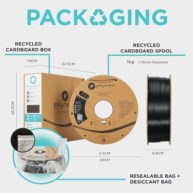 Polymaker ABS Filament 1.75mm Yellow, 1kg 3D Printing Filament, PolyLite ABS 3D Printer Filament, Heat Resistant, Strong & Durable, Dimensional Accuracy +/- 0.03mm