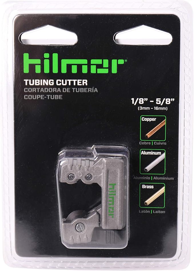 Hilmor Small Diameter Tube Cutter, 1/8" - 5/8" HVAC Pipe, Tubing & Copper Cutter, TC1858 1885381