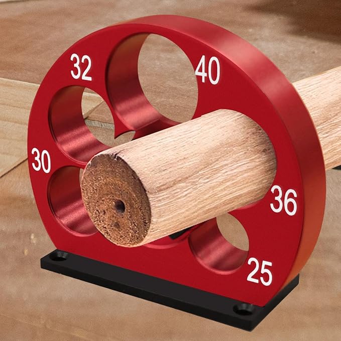 Dowel Maker Jig Kit Electric Drill Milling Dowel Round Rod Multifunction Aluminum Alloy Wood Bar Turning Tool for Engineers