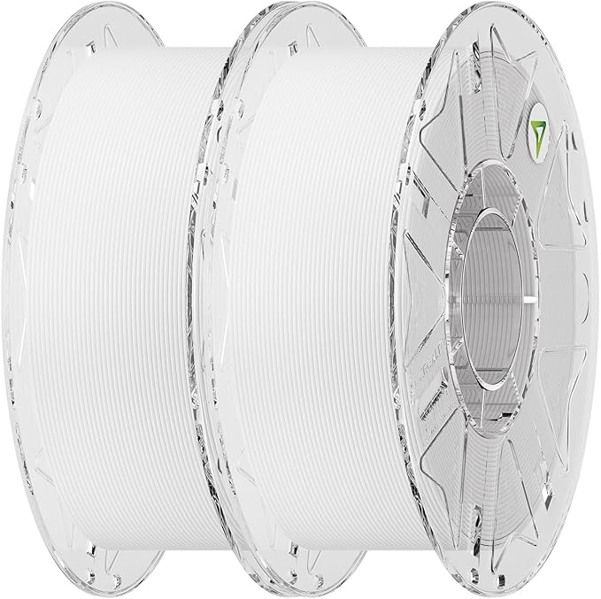 Creality Hyper PLA Filament 1.75mm Bundle 2KG, RFID 3D Printer Filament for High-Speed Printing up to 600mm/s, ±0.03mm Accuracy, 3D Printing Filament for Most 3D Printers (White&White)