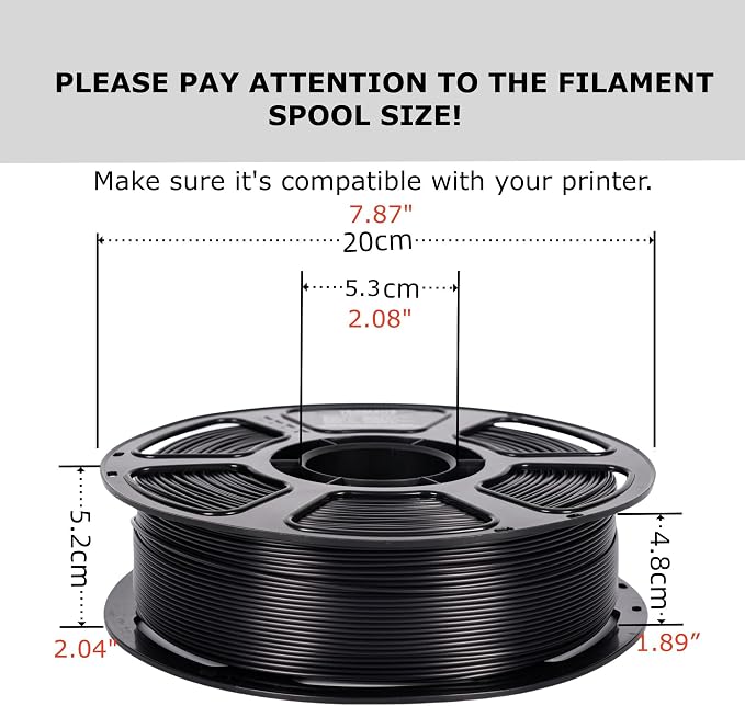 PLA Plus Filament 1.75mm Black 1KG, Stronger and Durable, High Toughness 3D Printer Filament, Dimensional Accuracy +/- 0.02mm, Tangle-Free, PLA+ Filament Fits Most FDM 3D Printers