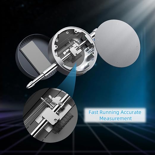 Digital Dial Gauge,with A Range of 25.4mm,Dlectrical Digital Indicator Accuracy of 0.01mm/0.0005 "Metric and Imperial Measure Tool Electronic Dial Gauge for 3D Printing,CNC Machine and Auto Repair
