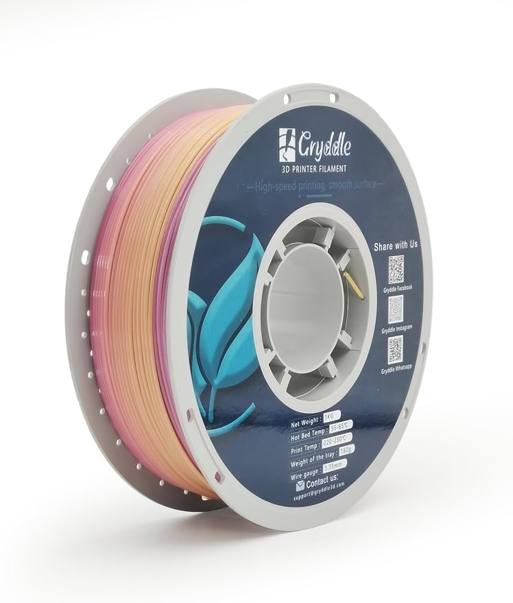 PETG 3D Printer Filament,1.75 mm 1KG (2.2lbs) ±0.16 mm High Precision, Dimensional Accuracy,High Toughness & Heat Resistance, Widely Compatible with FDM Printers