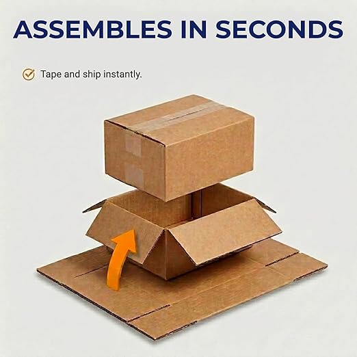 BOX USA Small Shipping Boxes 9"L x 6"W x 3"H (100-Pack) - Small Corrugated Cardboard Packaging Boxes for Shipping, Packing, Moving, and Storage at Home, Office, or Business