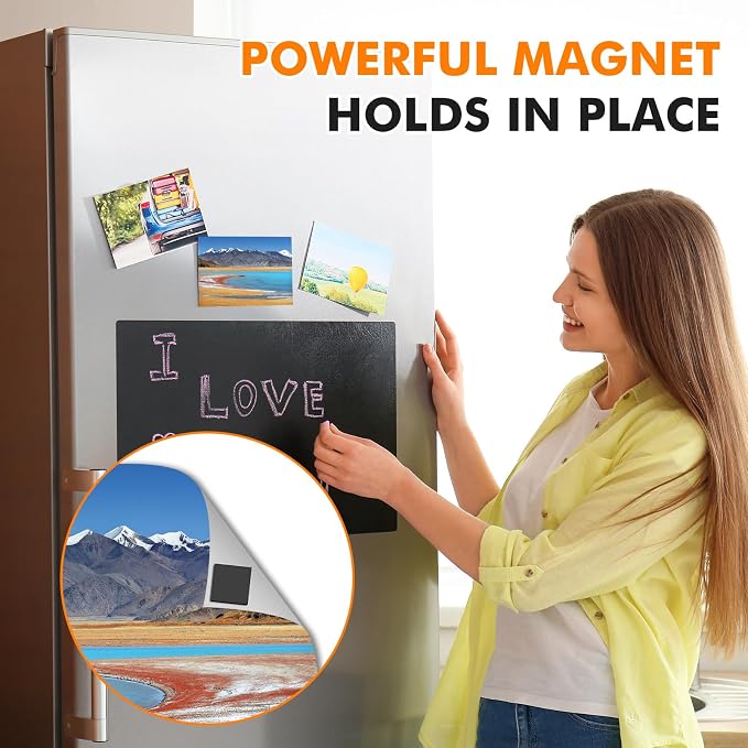 Aertiavty Round Magnets with Adhesive Backing, 360 Pcs 2" Fridge Magnets, Adhesive Magnet Dots, 80 Mil Sticky Magnets for Whiteboard, Refrigerator, Crafts, Easy Peel and Stick
