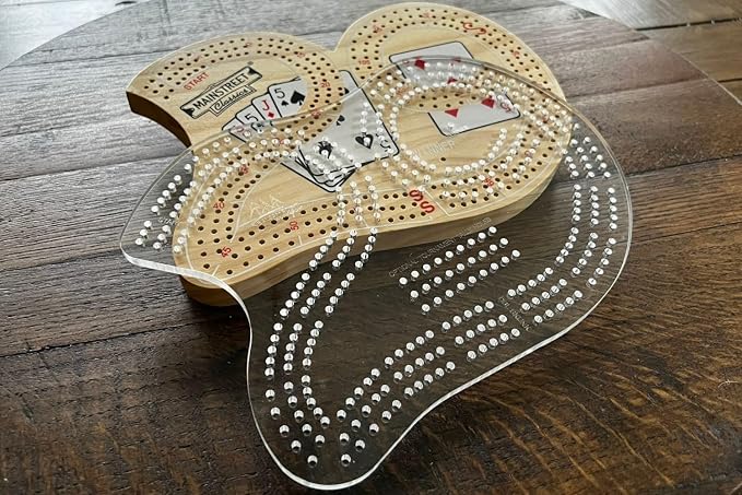 29 Design Cribbage Board Template 3-Track Heavy Duty Acrylic Jig with Drill Bits Router Guide Woodworking Project Kit Card Game DIY