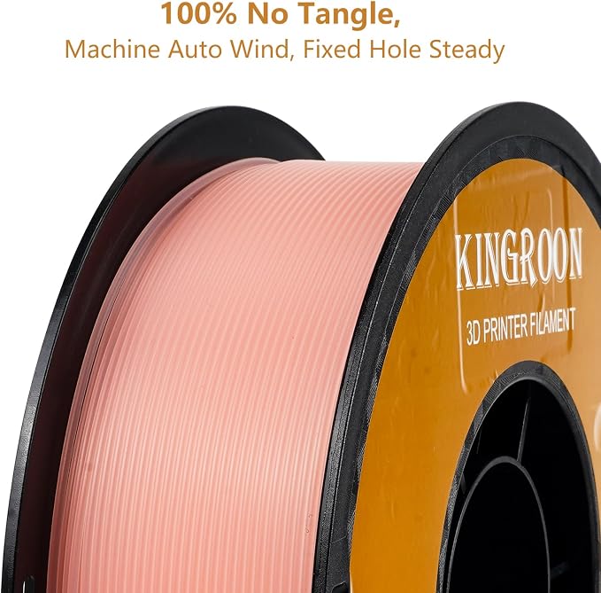 Kingroon Glow in Dark 1.75mm PLA Filament, Fit Most FDM 3D Printers, Dimensional Accuracy +/- 0.03 mm, 1kg Spool(2.2lbs), Luminous PLA 3D Printer Filament - Pink
