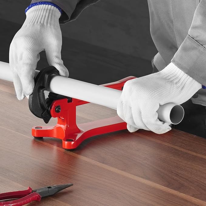 VEVOR Portable Pipe Vise, Lightweight Aluminum Pipe Clamp for 1/8" to 1-1/2" Pipe, Quick Grab Self-Adjusting Wrench for Pipe Cutting, Threading, Clamping, Ideal for Plumbing Repair