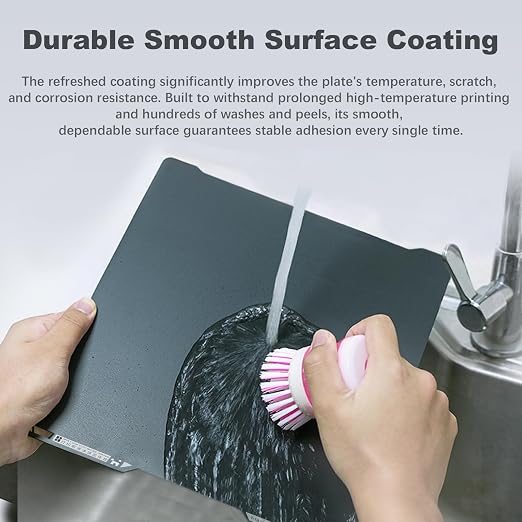 Original Bamboo H2C A2L Engineering Plate, High-Temperature Smooth Surface Plate for All Filaments, Durable Coated H2C Build Plate Compatible with Bambu Lab A2L H2C 3D Printers, Bamboo Lab Accessories