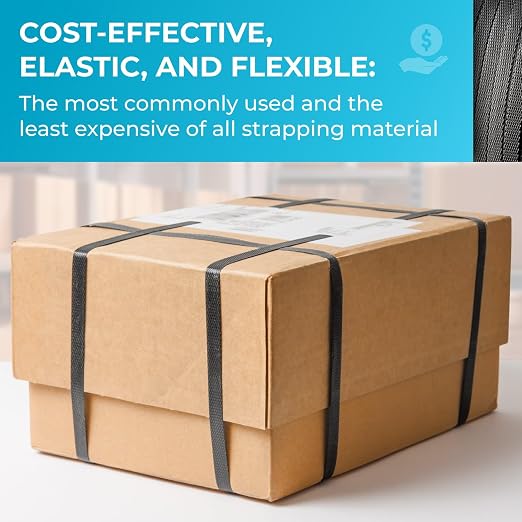 IDL Packaging Refill for Portable 1/2" Polypropylene (PP) Strapping Kits - 1/2" x 200' Polypropylene Strapping Coil with 300 lbs Break Strength and 100 of 1/2" Open Seals