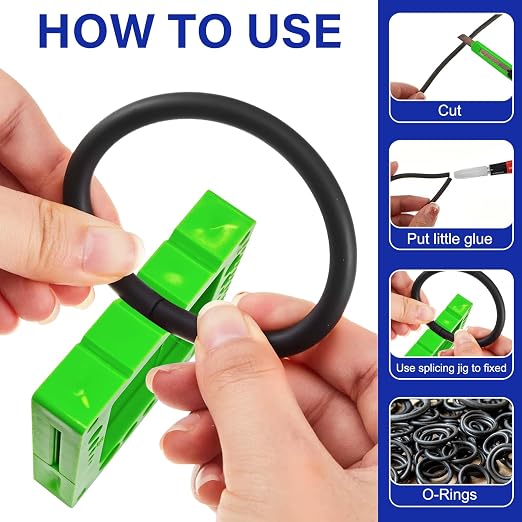 O-Ring Splicing Kit, 70A Durometer – Complete Cord Service Tool Set with Rubber Strips (1.5–6.99mm) – for O-Ring and Rubber Seal Repair