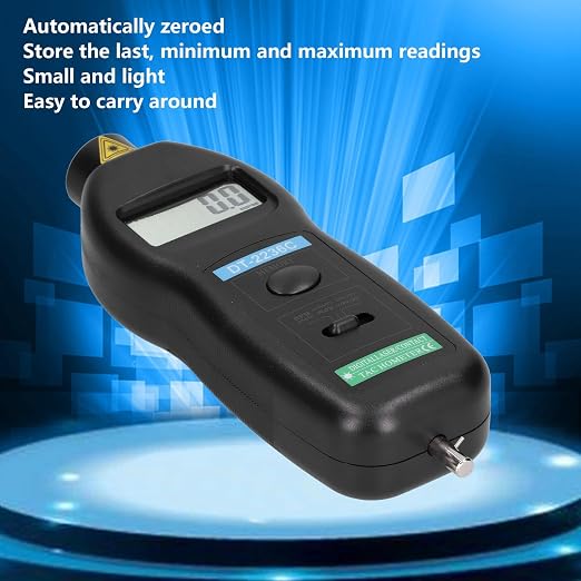 DT2236C Digital Photo Tachometer Pocket Rotation Speed Tester 0.5-19999 RPM Non Contact 2.5-99999 RPM