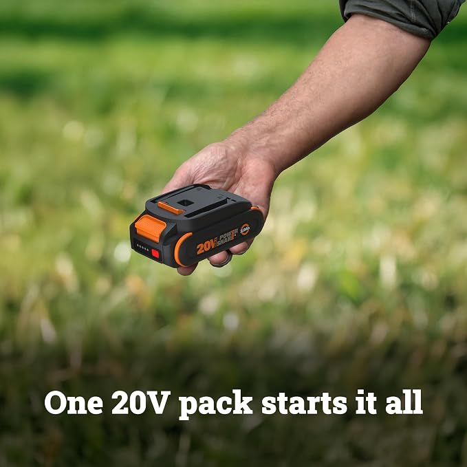 WORX Brad Nailer Cordless, 20V 18 ga Brushless Nail Gun Cordless, High Driving Power, Up to 2-⅛" into Hardwood, Narrow Nose, 3 LEDs, Tool Only, PowerShare WX838L.9