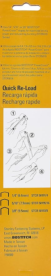 BOSTITCH Hammer Stapler/Tacker, Manual, 1/4-Inch to 3/8-Inch (H30-8) (Pack of 6)