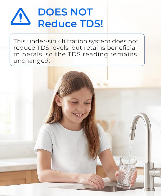 Waterdrop RF10-UF 0.01 μm Water Filter Replacement for Waterdrop 10UA/10UA-UF/10UB/10UB-UF Under Sink Water Filter, 1 Year, 1 Pack (Not Compatible with TSA-UF)