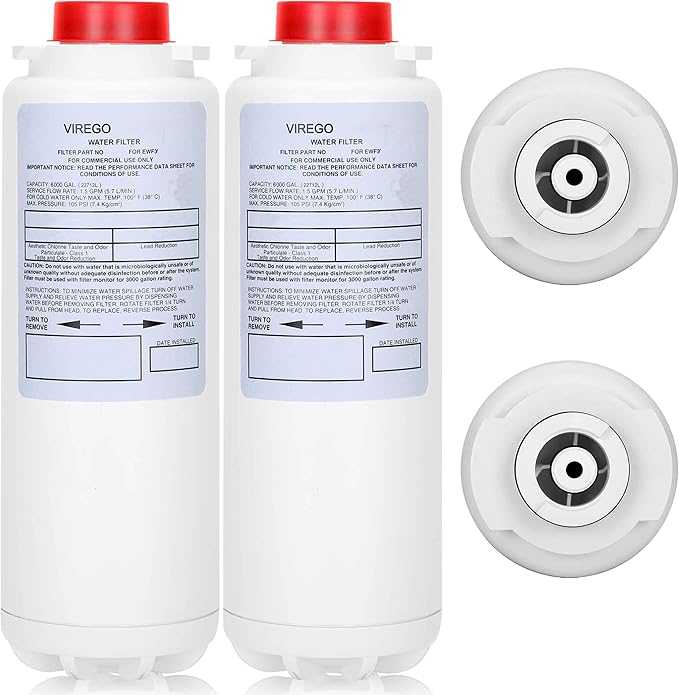 Replacement for 51600-C® Filter, Compatible with Ezh2o Filter Replacement Filling Station, Replacement for Elkay Water Filter No Chip 6000 Gal 12 Month, 2Pack