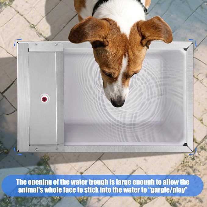 Automatic Dog Water Bowl Dispenser Auto Livestock Water Trough Outdoor Self Filling Waterer for Goat, Cattle, Horse, Pig, Sheep, Dog, Poultry