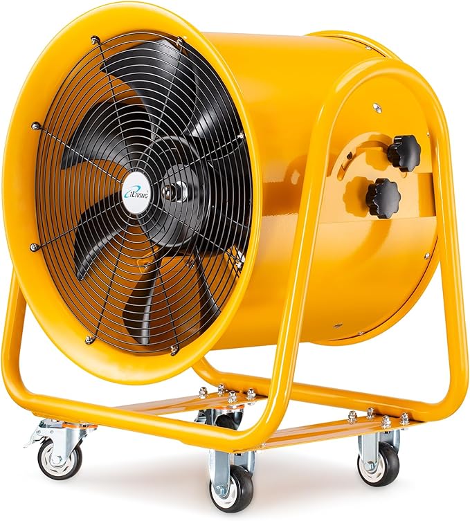iLiving Utility High Velocity Blower, Fume Extractor, Portable Exhaust and Ventilator Fan (Utility 20")