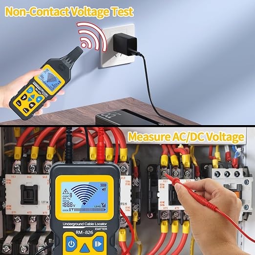 Cable Tester Wire Tracker, Underground Cable Locator | for Dog Fence Cables, Test Short Circuit Breaker of Wall