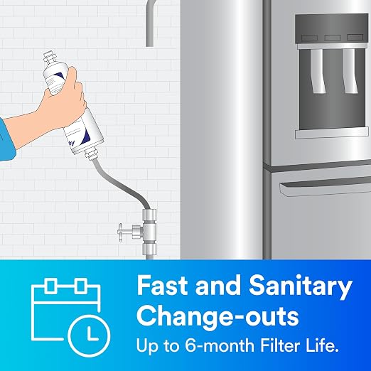 Aqua-Pure AP717 Inline Water Filter for Refrigerator,Ice Maker and Drinking Fountains,Inhibits Scale Build-Up,Removes Sediment,Chlorine Taste and Odor,(Pack of 12)