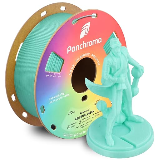 Polymaker Panchroma Celestial PLA Filament 1.75mm for 3D Printer, Green | Neatly Wound Glitter PLA for Easy Print & Smooth Feeding, Compatible with Bambu Lab & Most 3D Printers
