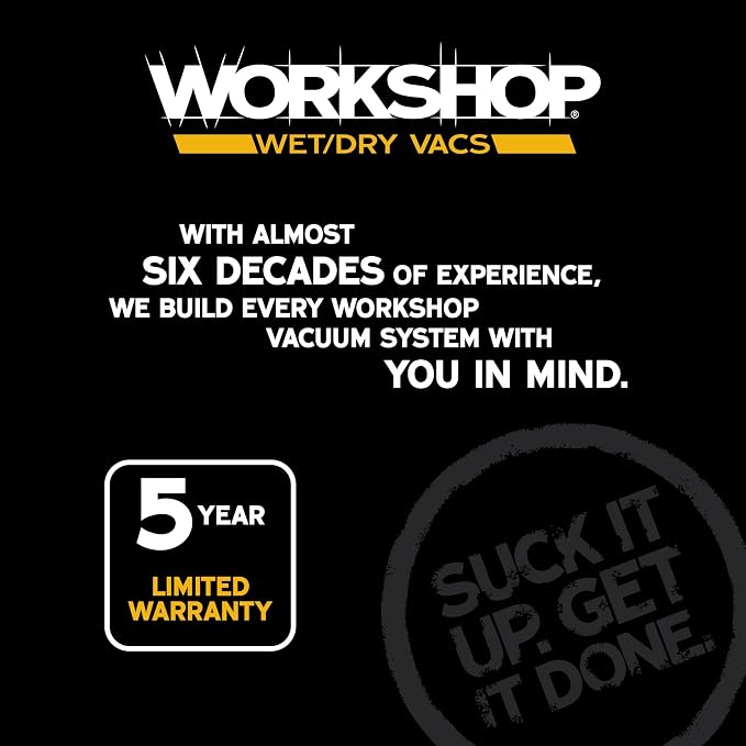 WORKSHOP Wet/Dry Vacs WS0255VA 2.5-Gallon 1.75 Peak HP Shop Vacuum Cleaner