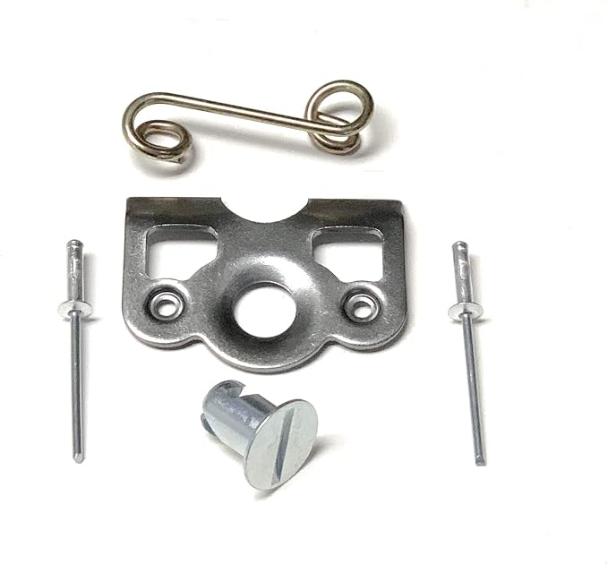 UTVDistribution 1/4 Turn Quick Release Steel Slot Head Dzus Button with Springs and Dimpled Tabs (10)