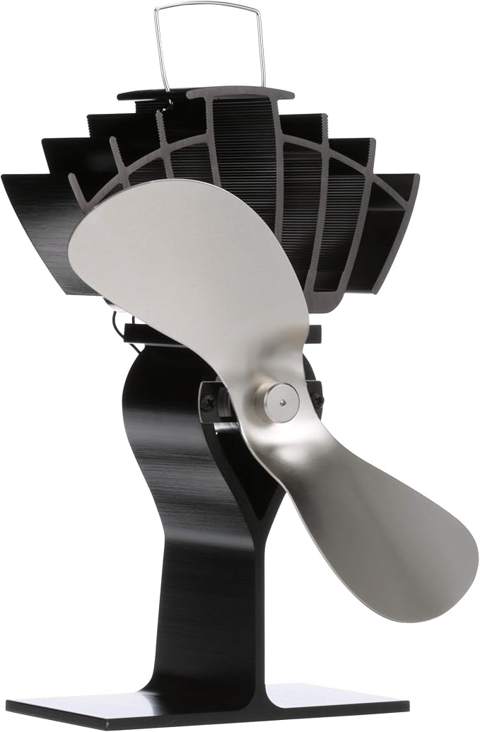 Ecofan UltrAir Heat Powered Stove Fan - Powerful Classic Design, High Performance, Perfect for Wood Stoves, 125 CFM - Circulates Warm Air Efficiently & Reduces Fuel Cost