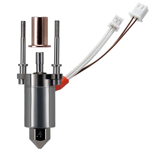 Microswiss FlowTech Hotend Upgrade for Creality Older and Newer K1 / K1 Max / K1C / K1 SE Pritners - Leakproof Nozzle - Cold Nozzle Change - High Flow - All Metal Design - Made in USA