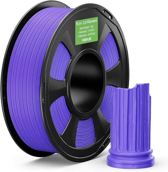 PLA+ 2.0 Filament 1.75mm, Stronger Toughness 3D Printer Filament, Purple 1KG, Upgrade PLA Plus 3D Printer Filament, High Speed PLA+ Filament for Most FDM 3D Drucker