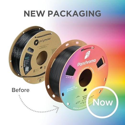 Polymaker Panchroma Satin PLA Filament 1.75mm for 3D Printing, 1kg, Rainbow | Neatly Wound, Semi-Matte PLA, Easy Print & Smooth Feeding, Compatible with Bambu Lab & Most 3D Printers