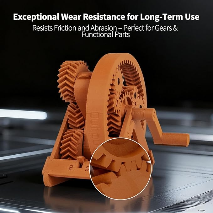 IEMAI Carbon Fiber PETG Filament 1.75mm Matte Orange 1KG, PETG-CF 3D Printer Filament with Dimensional Stability & Low Warpage, High Stiffness, Heat Resistant, Easy Print
