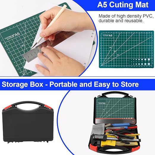 112 PCS 3D Printing Tool Kit, 3D Printer Accessories with Nozzle Cleaning Kit, Deburring Tool, Digital Caliper, Pliers, Wrench Set, Cutting Mat, Tool Bag, for 3D Print Removing, Cleaning, Finishing