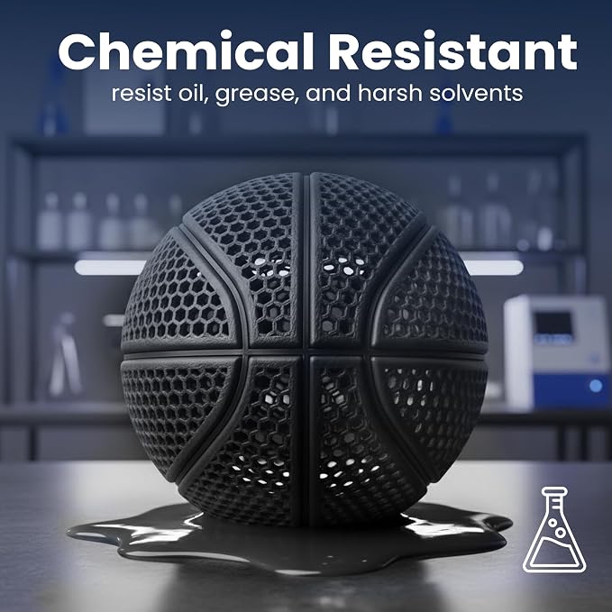PEBA Filament 1.75mm Full 1kg SpoolHaus Super Bounce | High Rebound Flexible Filament | The Super TPU 78% Energy Return | Bouncy Airless Basketball 3D Printer Filament Lightweight Black 1kg